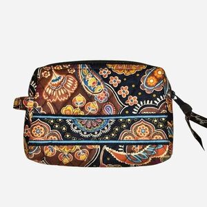 Vera Bradley Floral Patterned Small Cosmetics Bag